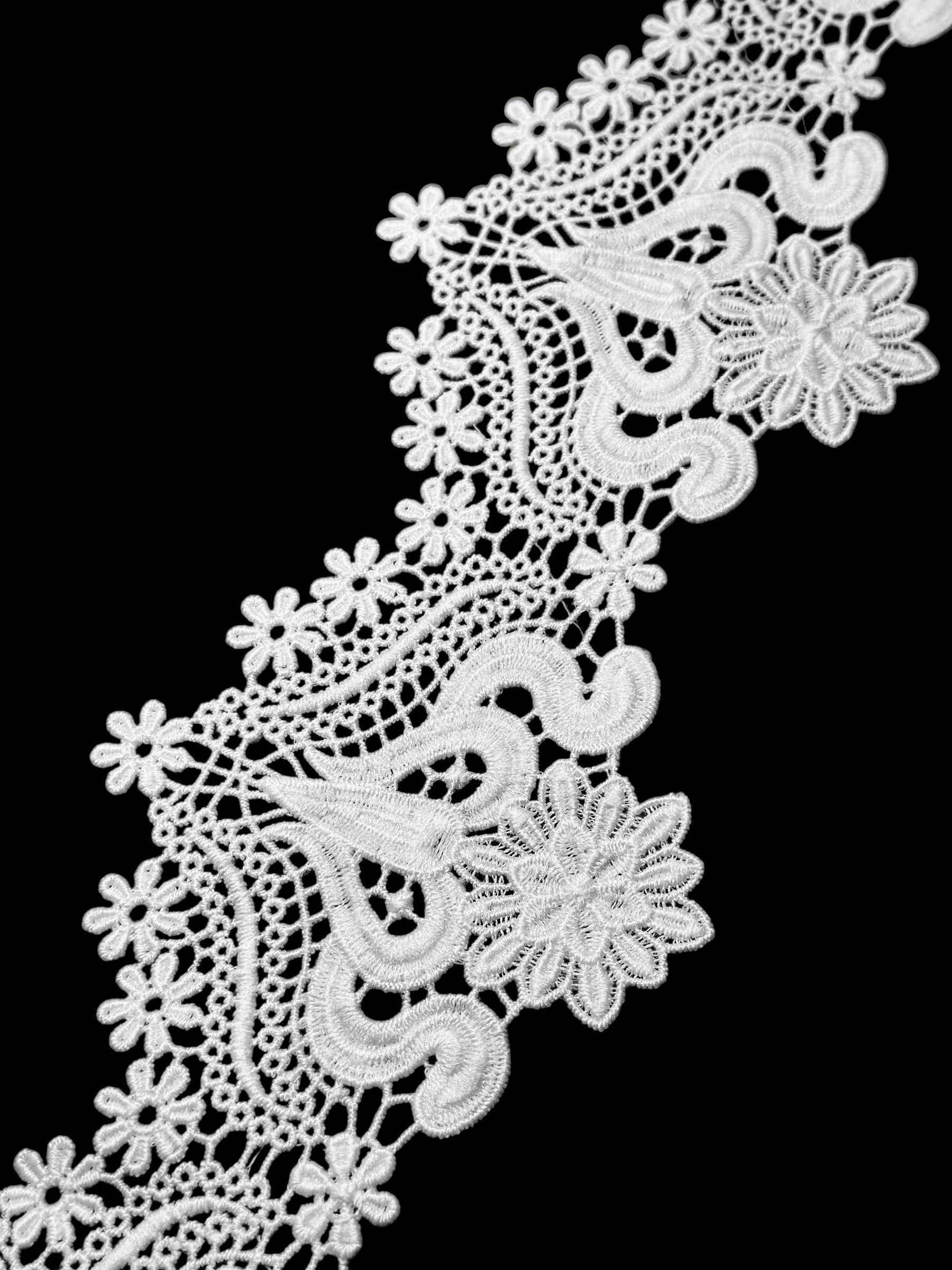 Designer 3D Milky Lace - ( L126 )